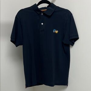 Paul Smith Dark Blue Polo Shirt with Embroidered Logo